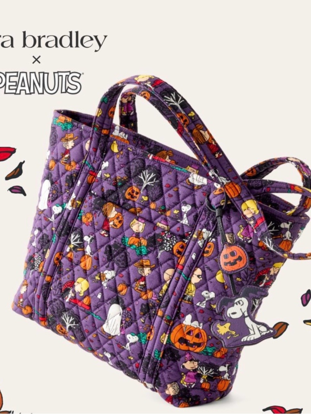 Vera Bradley X Peanuts Halloween Tote